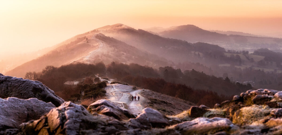 Malvern Hills Winter Walkers Copyright Jan Sedlacek