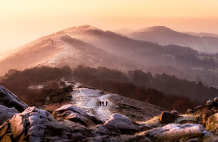 Malvern Hills Winter Walkers Copyright Jan Sedlacek