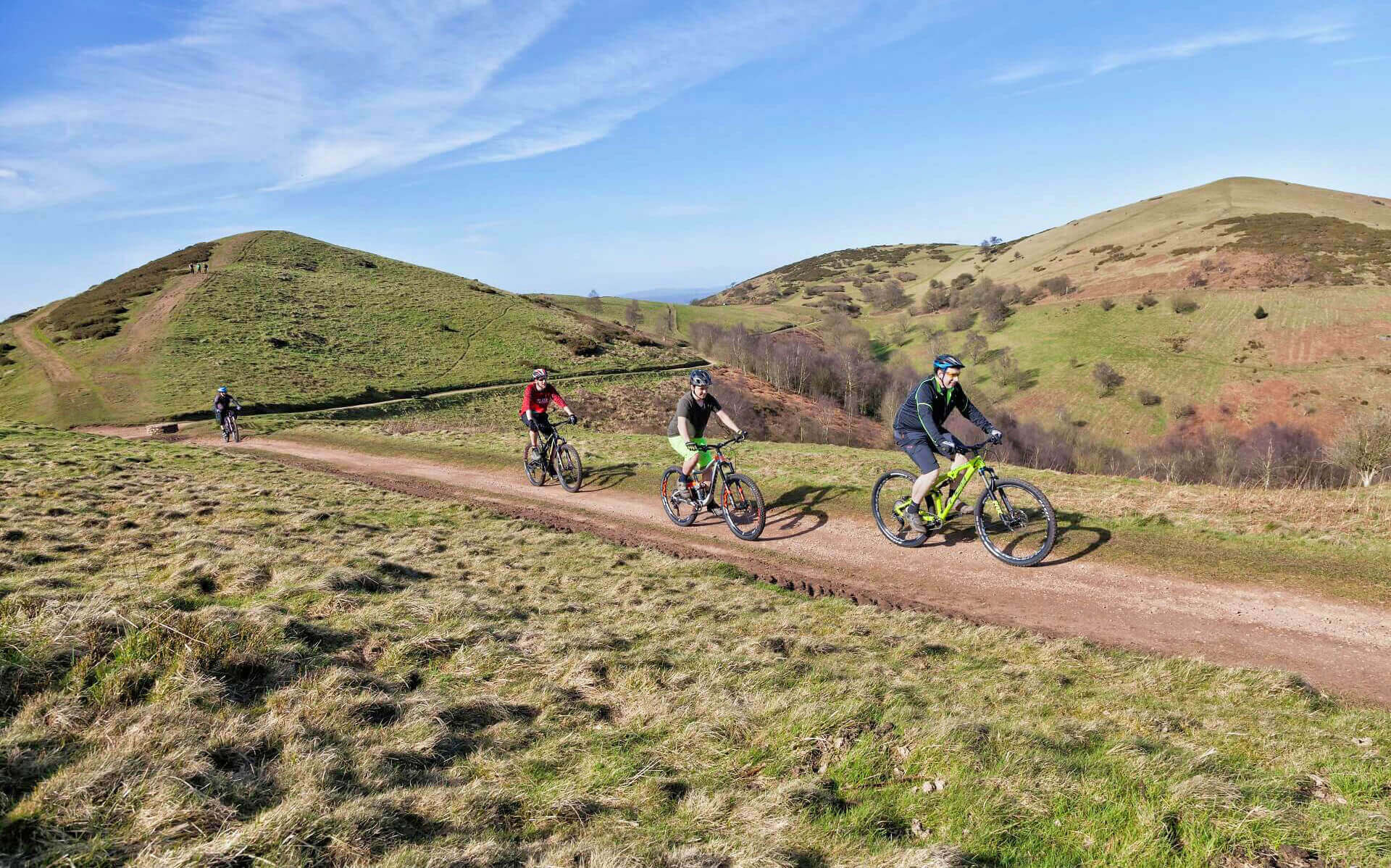 Cyclists on Sugar Loaf Hill