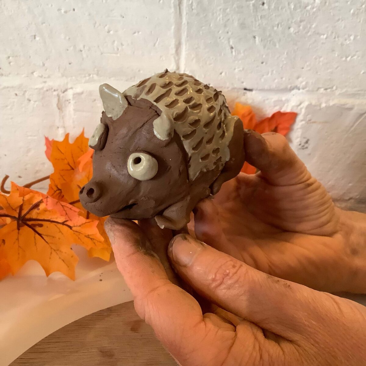 Clay hedgehog