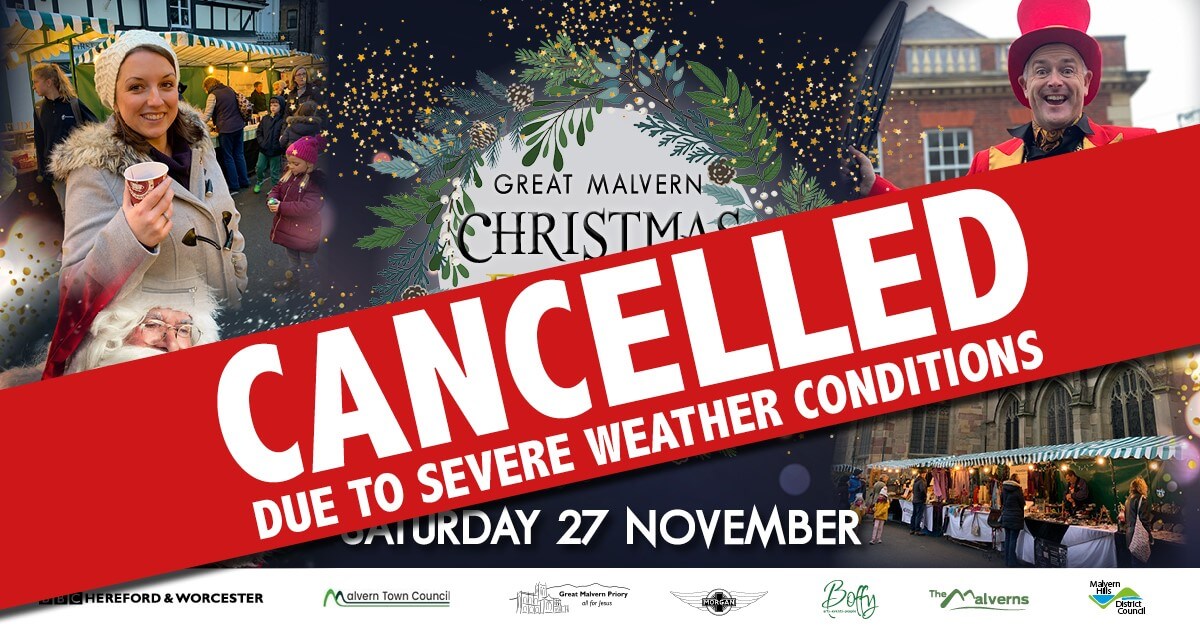 Great Malvern Christmas Festival Cancelled