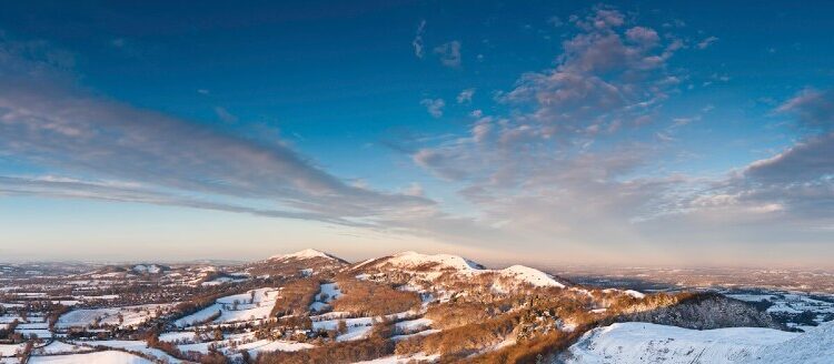 Malvern Hills Winter Snow