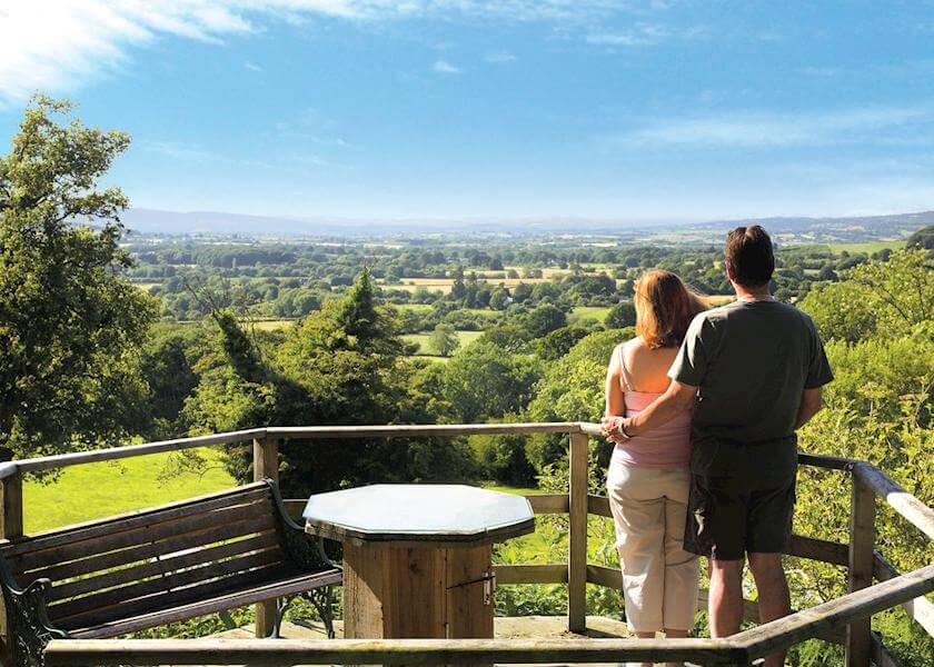 Couple admiring a spectacular view