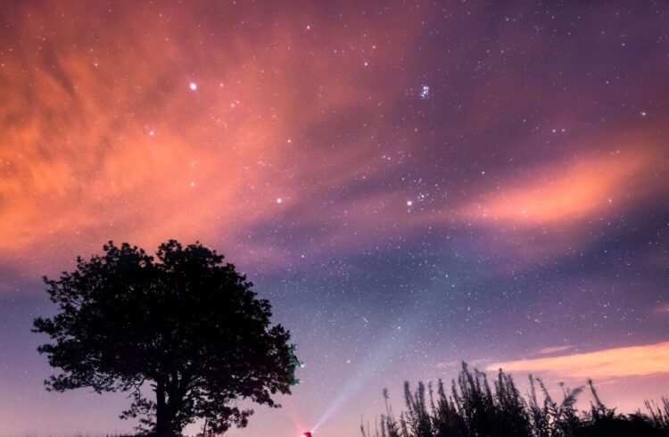 Malvern Hills with stars by Jan Sedlacek