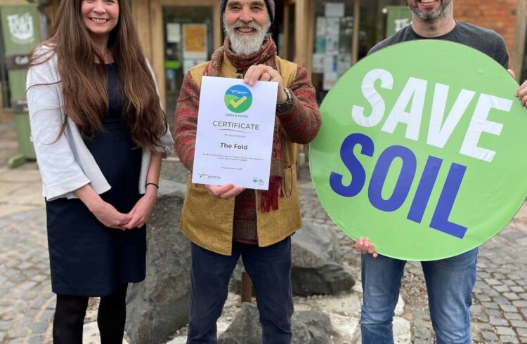 Victoria Carman, Visitor Economy Officer at Malvern Hills District Council, William Tooby from The Fold, and Cllr Daniel Walton, Portfolio Holder for Tourism and Economic Development at Malvern Hills District Council.