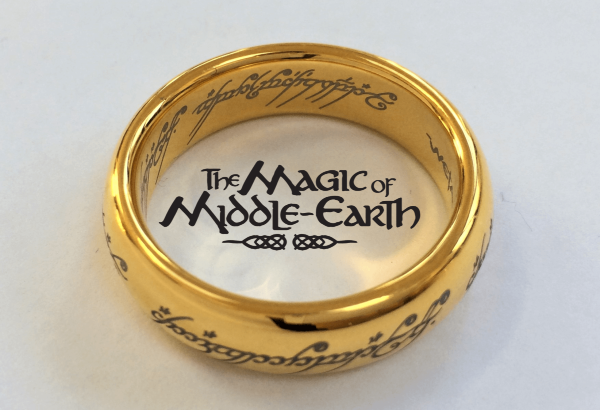 The One Ring with The Magic of Middle Earth text