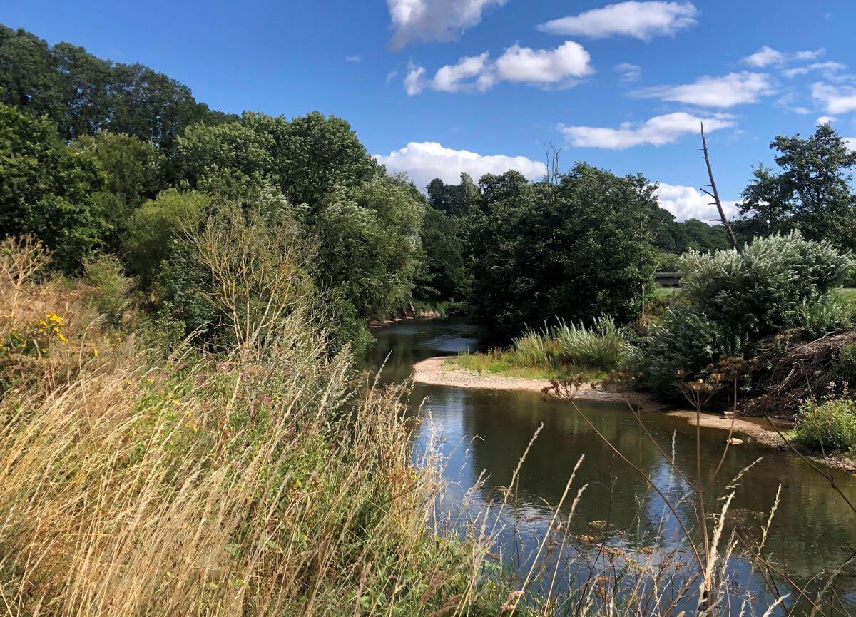 View of the River Teme from The Talbot