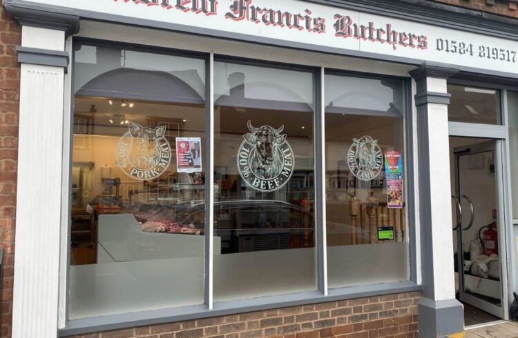 Butchers shop frontage