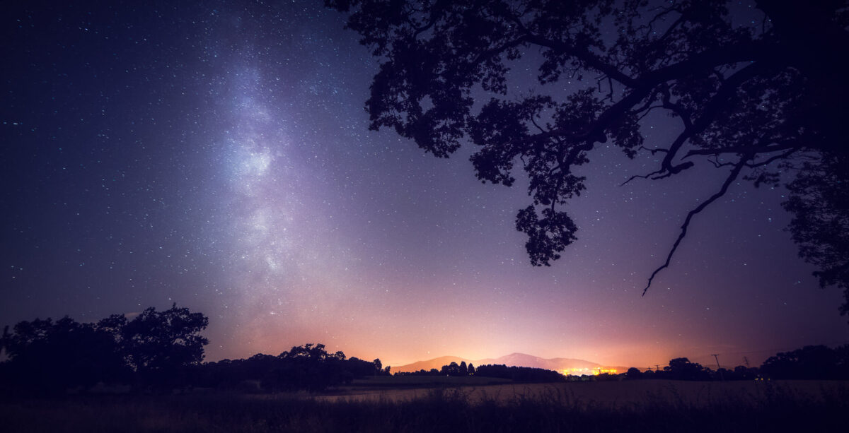 The night sky over malvern