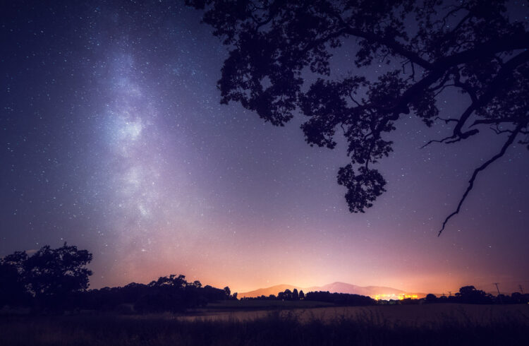 The night sky over malvern