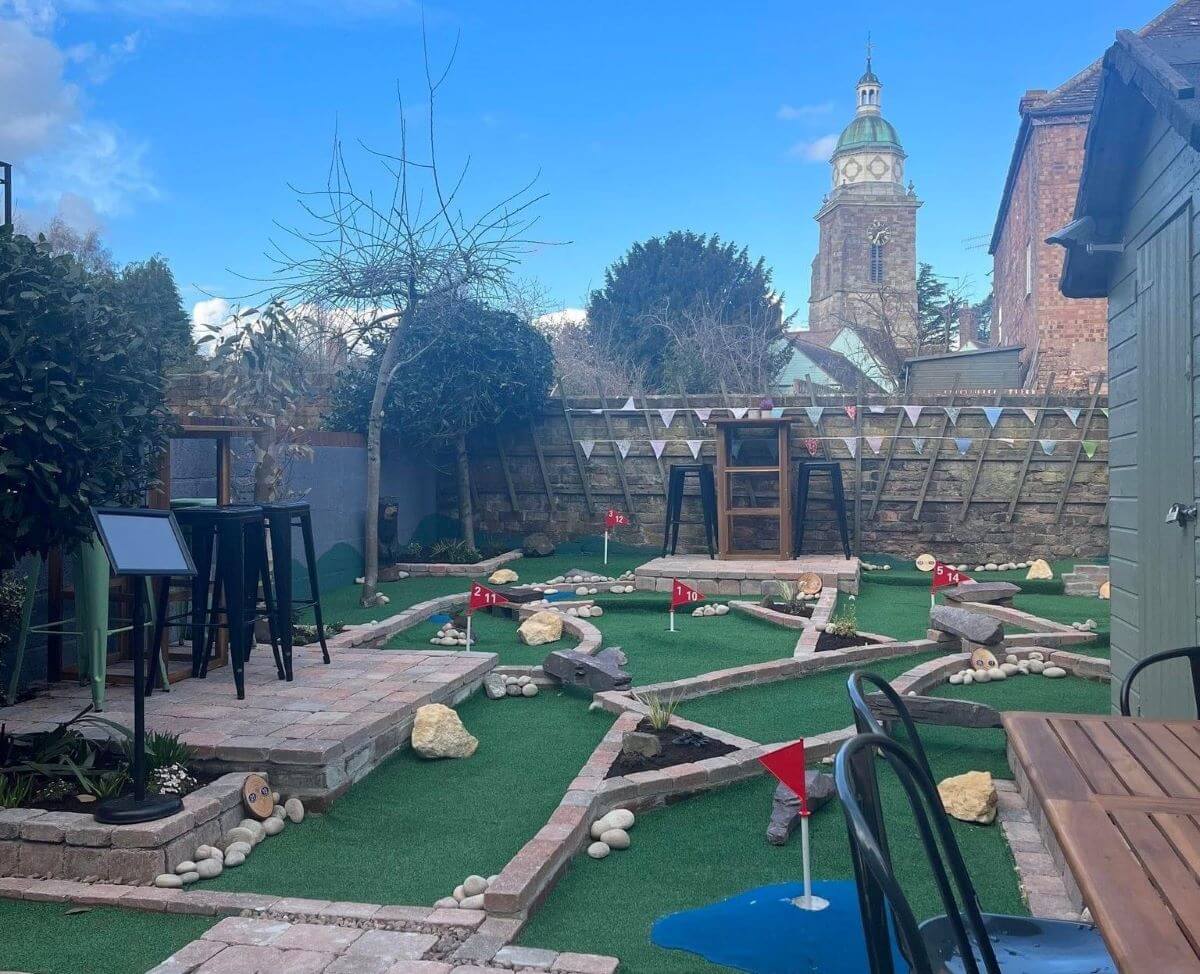 Small mini golf course