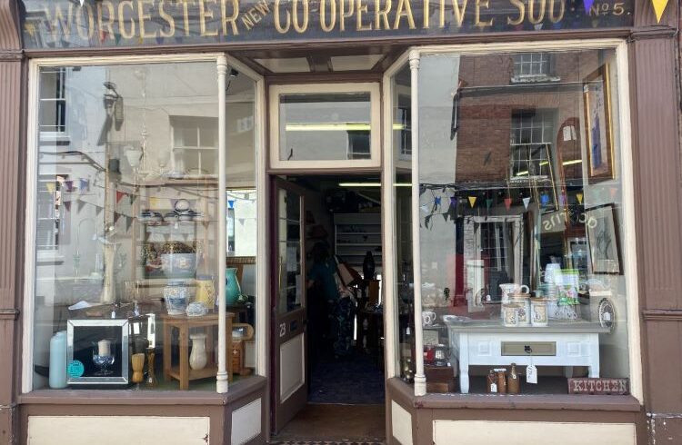 Old fashioned shop exterior with original sign