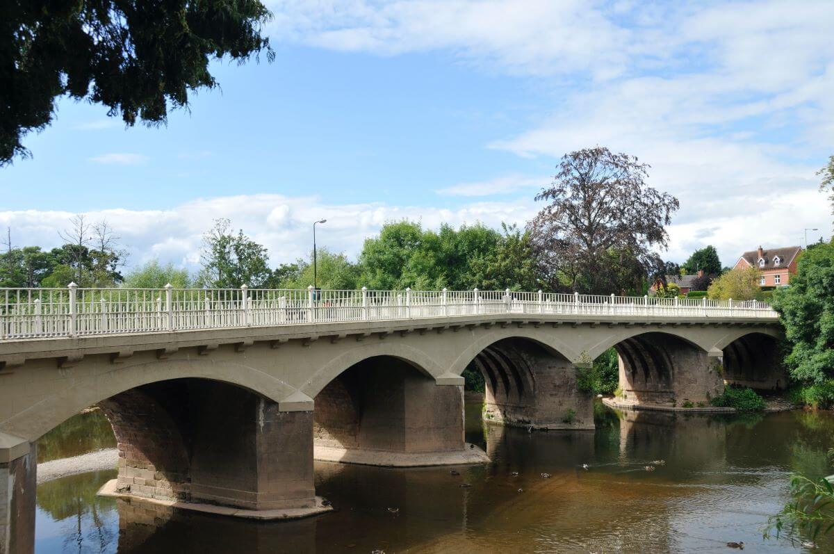 A modern road bridge