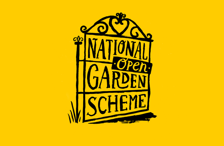 National Garden Scheme logo in the form of a garden gate