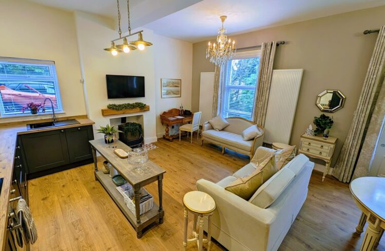 Kitchen area and sitting room