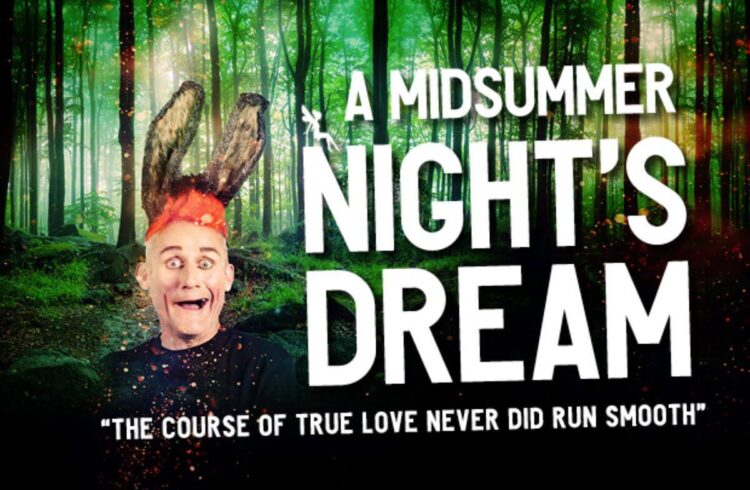 a poster for a midsummer nights dream