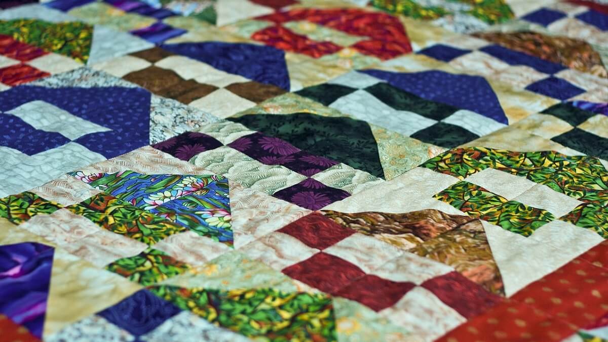 A colourful quilt