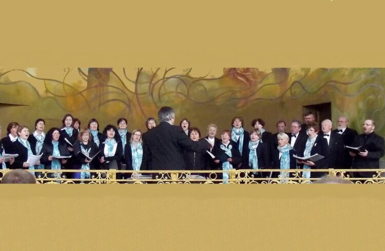 The Fontana Choir performing choral music in formal dress