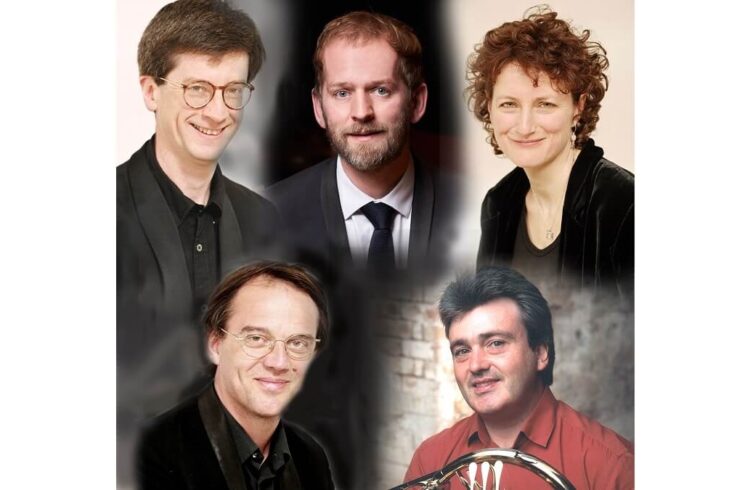 A montage showing all members of the Nash Ensemble